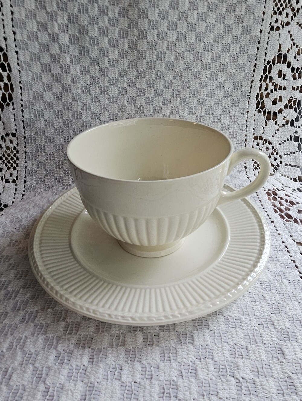Wedgwood Edeme Tea Cup And Saucer
